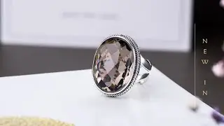 LUXYIN JEWELRY | Gorgeous Tawny Crystal Adjustable Ring