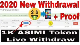 😍💸(Live) my new ASIMI withdrawal 2020 from hashing ad space How to withdraw asimi with payment proof