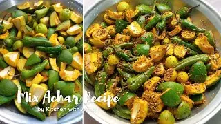 MIX ACHAR RECIPE (Mango, Lemon, Green Chilli) Traditional Mix Pickle Recipe اچار ڈالنے کا اصل طریقہ