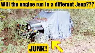 JUNK Jeep engine revival in a different Jeep! Rusty valves and stuck motor! Will it start and run?