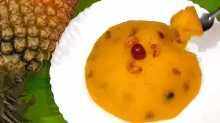 PINEAPPLE RAVA KESARI 🍍//Hotel style kesari recipe//manaz kitchen