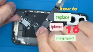 how to replace iphone 16 charging port