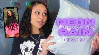 Neon Rain Unboxing + Try On | Aesthetic Style Clothing