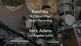 What a powerful drumsession with Nick Adams for my Song 