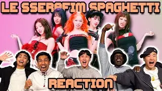 OUR FIRST TIME WATCHING LE SSERAFIM SPAGHETTI STUDIO CHOOM!