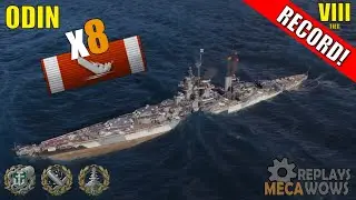 Odin 8 Kills & 164k Damage | World of Warships Gameplay