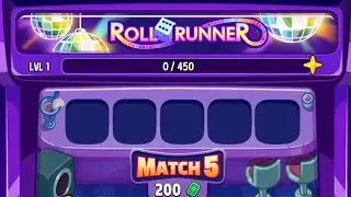 Roll runner / new mini game / match masters / tokens credits sparks 
