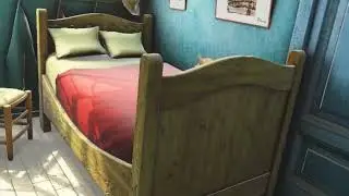 La camera di Van Gogh in 3D con animazioni.