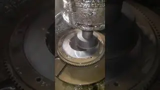 Resurfacing A Flywheel. #engine #repair #educational #satisfying