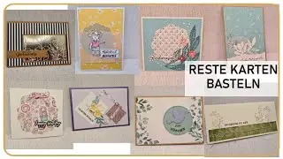 Reste Karten Basteln - Teil 2 - aus meinen Basteltischresten -  #watchmecraft