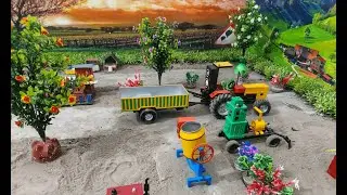 Minature Farm Setup in Village || RC Tractor and Mini RC farm Toys @Khaby