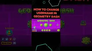 How to change your username in geometry dash full tutorial #trending #skibiditoilet #viralvideo