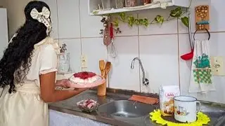 Rotina simples e vida calma no interior | Um dia chuvoso em casa.