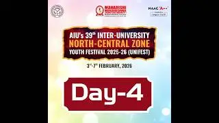 🔴 LIVE | Day 4 &ndash; AIU UNIFEST 2025&ndash;26 at MMDU Mullana | North-Central Zone Youth Festival