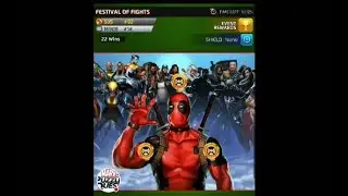 MPQ: Deadpool's Festival of Fights! All 1 v. 1 PvP 5* Action!  Marvel Puzzle Quest