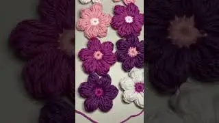 how to crochet puff flowers