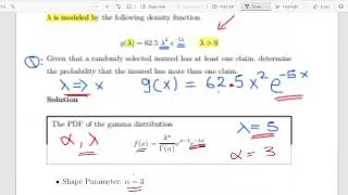 Negative Binomial Distribution - Poisson Gamma Mixture Worked Example