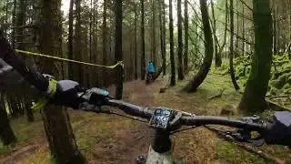 Nire Valley Drop 2022 NVD - Last off road section through the trees