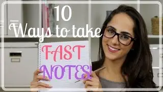 How To Take FAST Notes! | Study With Jess
