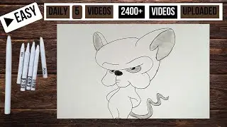 How to draw Pinky and the Brain | Pinky and the Brain pencil sketch | Pinky and the Brain drawing