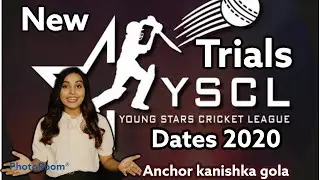 YSCL NEW 2020 TRIAL DATES / ANCHOR KANISHKA GOLA #YSCL #BOSSI #ANCHORKANISHKAGOLA