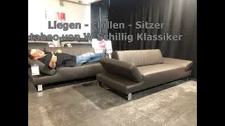 W SCHILLIG  taboo 22070   Sofagruppe 2tlg NF PF  Leder Z59 54 braun  Kundenstorno by profischnapp.de