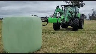 Sturgeon Silage Bale Grab - In Action
