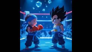 Baby Ninja vs Mini Vegeta 👶🥷⚡ (Epic Damage!) #shorts