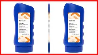 Amazon Brand   Solimo Sport Sunscreen Lotion, SPF 30, Reef Friendly Octinoxate & Oxybenzone Free,