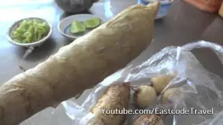 West Indian Arrow Root and Taro Vietnamese street food
