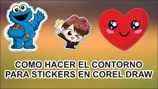 COMO HACER EL CONTORNO PARA STICKERS EN COREL DRAW