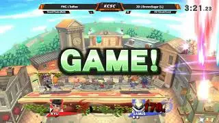 KCSC @ KU - G Finals - FHC | Toffee (Ryu, Larry, T. Link) vs 2D | BrownSugar (Diddy Kong, Samus) [L]