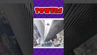A GUY TIGHT ROPED ACROSS THE TWIN TOWERS?
