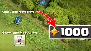 WHAT WE GET AFTER REMOVING GLOWY ORE METEORITE IN CLASH OF CLANS ✅ WHAT'S INSIDE GLOWY ORE METEORITE
