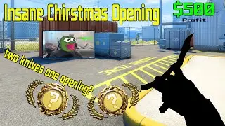 XMAS CSGO Case Opening  2 Knives