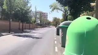 Ola de calor en Tudela ( Navarra ) , termómetros 🌡️ farmacias en bicicleta