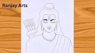 How to Draw Lord Rama Step-by-Step | Easy Ram Ji Drawing for Beginners | Chitra