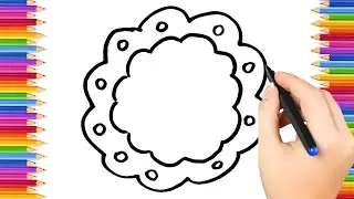How To Draw cute hair clip Drawing, Painting & Coloring For Kids and Toddlers_ Child Art 🐋🌈🎨