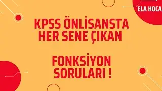KPSS ÖNLİSANS MATEMATİK FONKSİYONLAR ÇIKMIŞA YAKIN SORULAR