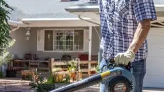 SENIX BL4QL-L 26.5cc 4 Stroke Gas Powered Leaf Blower with Auto-Choke Release, Blue
