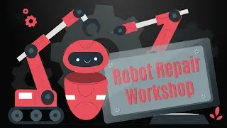 Robot Repair Workshop. Animation in Adobe After Effects.