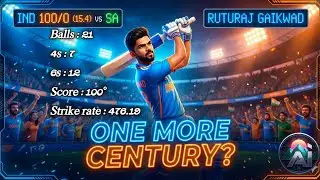 &ldquo;Gaikwad Century Again? 😱 IND vs SA 3rd ODI Mobile Game Prediction | 100 Runs Simulation 🔥&rdquo;