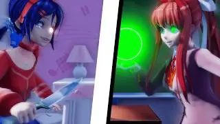 Mita VS Monika Animation Music Video | Во Дворе - MZLFF