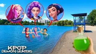 ORDERING MERMAID POTION ON KPOP DEMON HUNTERS IN REAL LIFE! (MERMAID HUNTRIX)