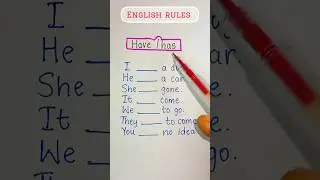 Has/Have 📝✅ || Употребление Has/Have || Has/Have сделало простым || Английская грамматика