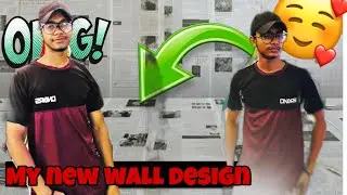 My new wall design 🥰 ll Basit khan yt 20