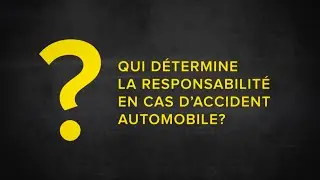 La responsabilit&eacute; en cas d'accident automobile
