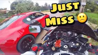 AUDI R8 WAS CRASHED BY HAYABUSA | JUST MISS