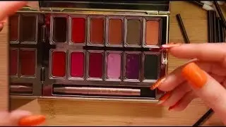 MAKEUP ASMR Urban Decay Junkie Vice Lipstick Palette Swatching