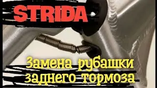 Strida. Замена рубашки заднего тормоза